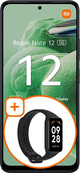 Xiaomi Redmi Note 12 5G Onyx Gray + Xiaomi Redmi Smart Band 2 Black