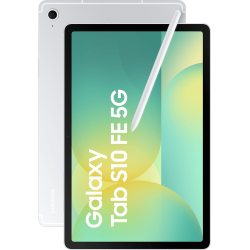 Samsung Galaxy Tab S10 FE 5G Silver + Samsung Book Cover Keyboard Slim EF-DX720