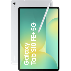 Samsung Galaxy Tab S10 FE+ 5G Silver + Samsung Book Cover Keyboard Slim EF-DX620