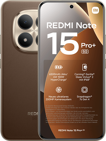Xiaomi REDMI Note 15 Pro+ 5G 256GB Mocha Brown