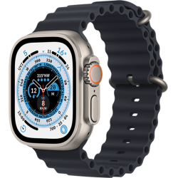 Apple Watch Ultra 49mm Ocean Armband Mitternacht